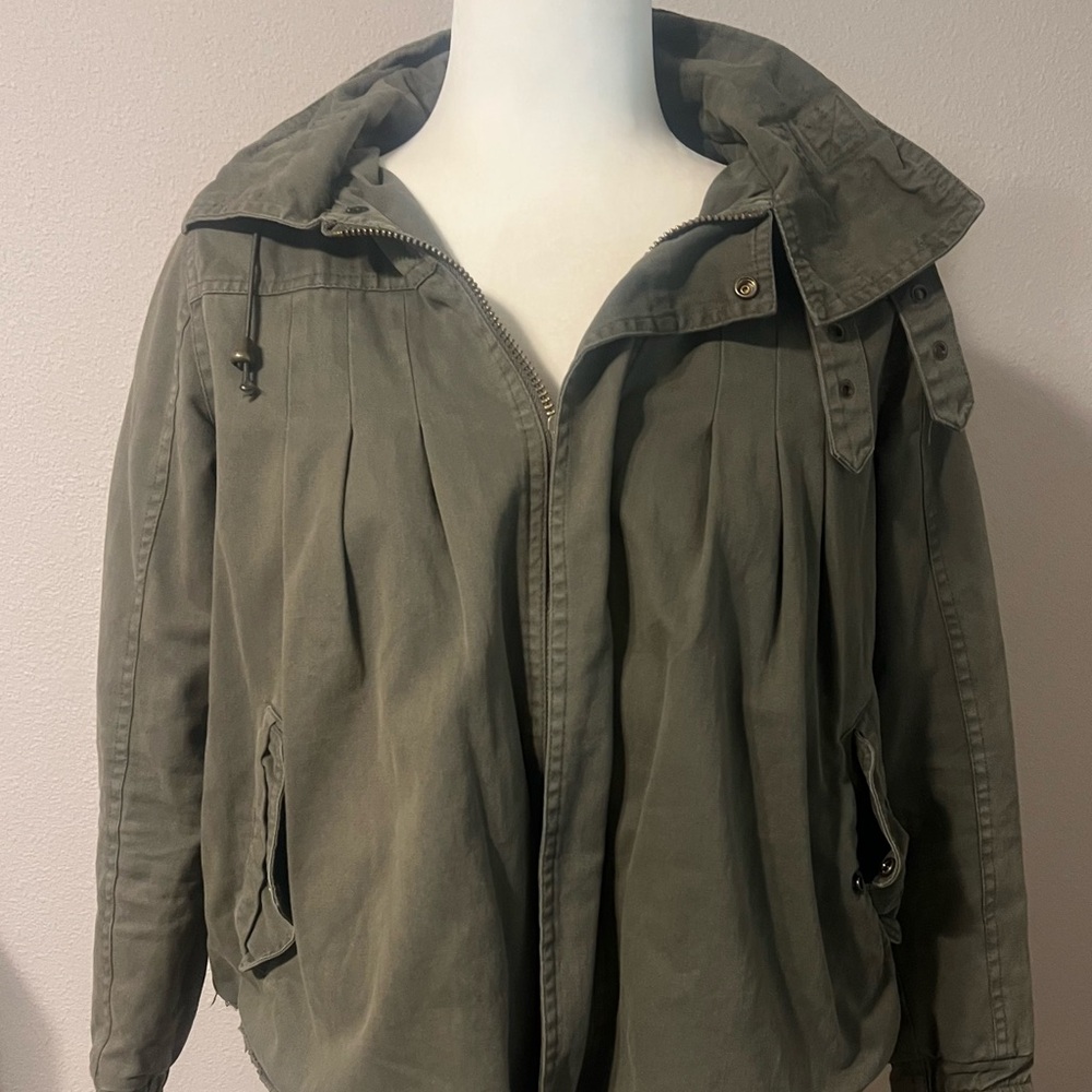 NSF Women's Army Green Utility Jacket - Picture 1 of 14